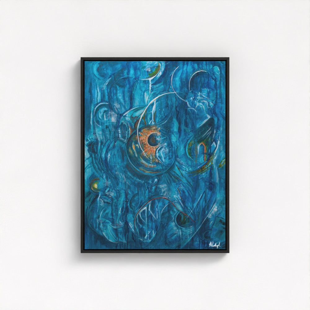 The Light Finds a Way Through - Fine Art Print on Canvas