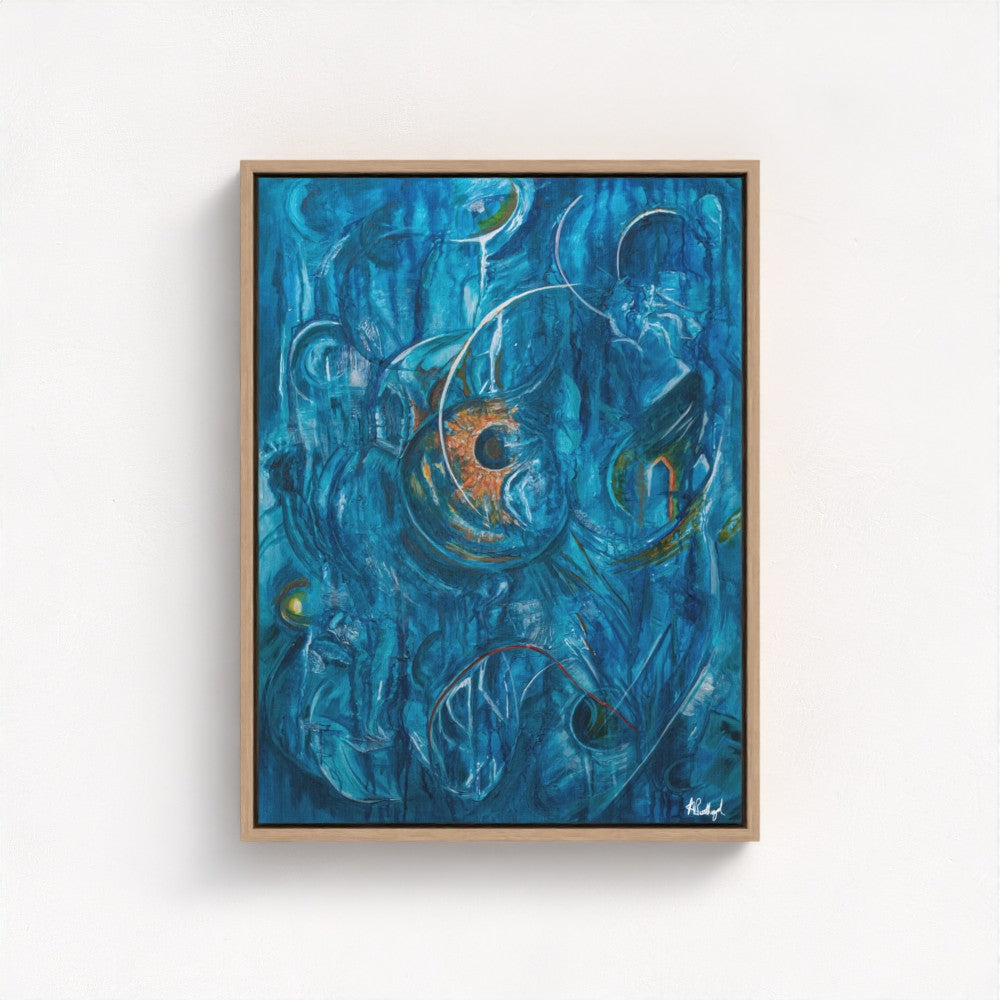 The Light Finds a Way Through - Fine Art Print on Canvas