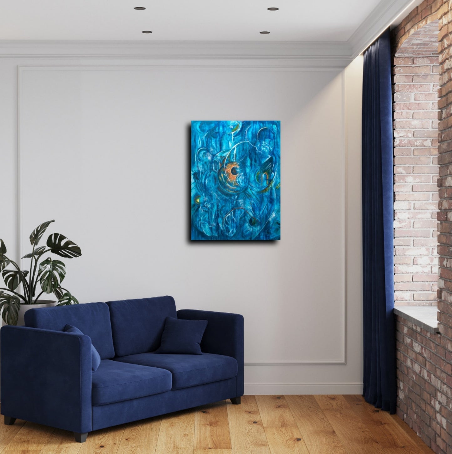 The Light Finds a Way Through - Fine Art Print on Canvas