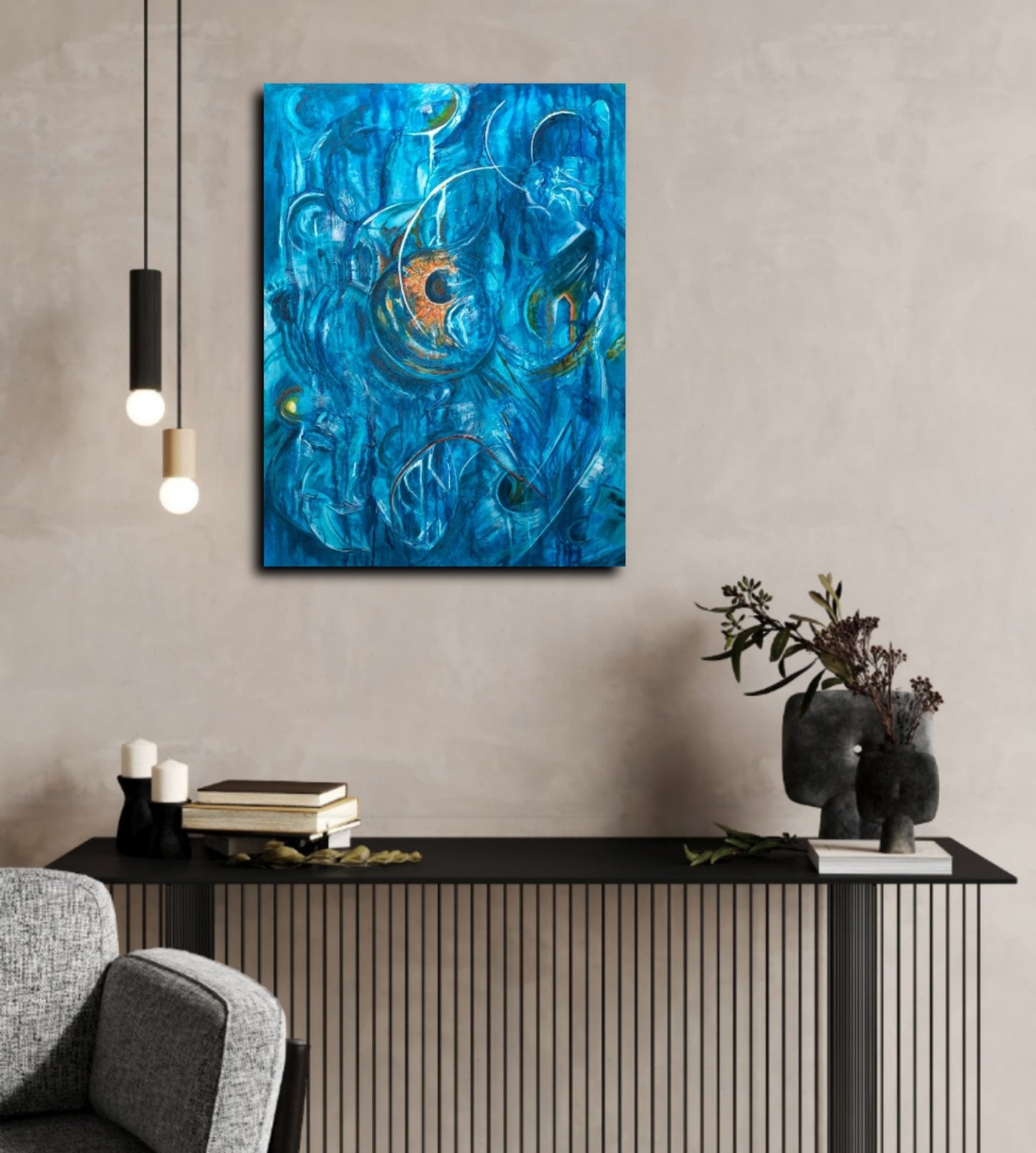 The Light Finds a Way Through - Fine Art Print on Canvas