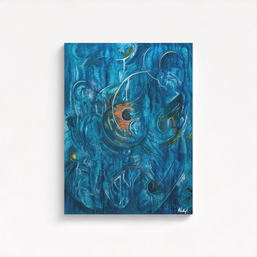 The Light Finds a Way Through - Fine Art Print on Canvas