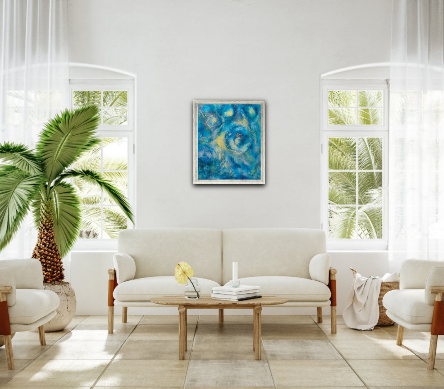 Atmospheric abstract painting, Alison Boothroyd