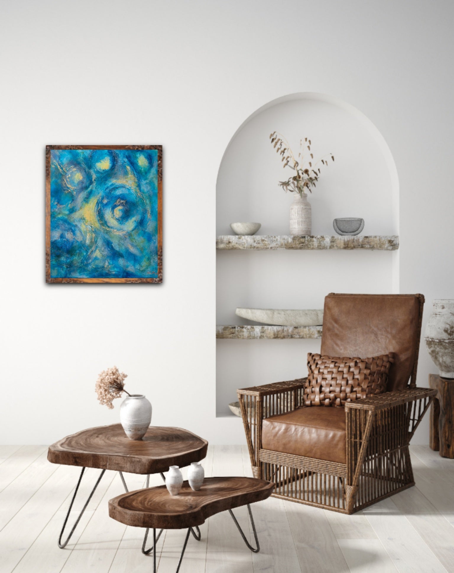 Atmospheric abstract painting, Alison Boothroyd