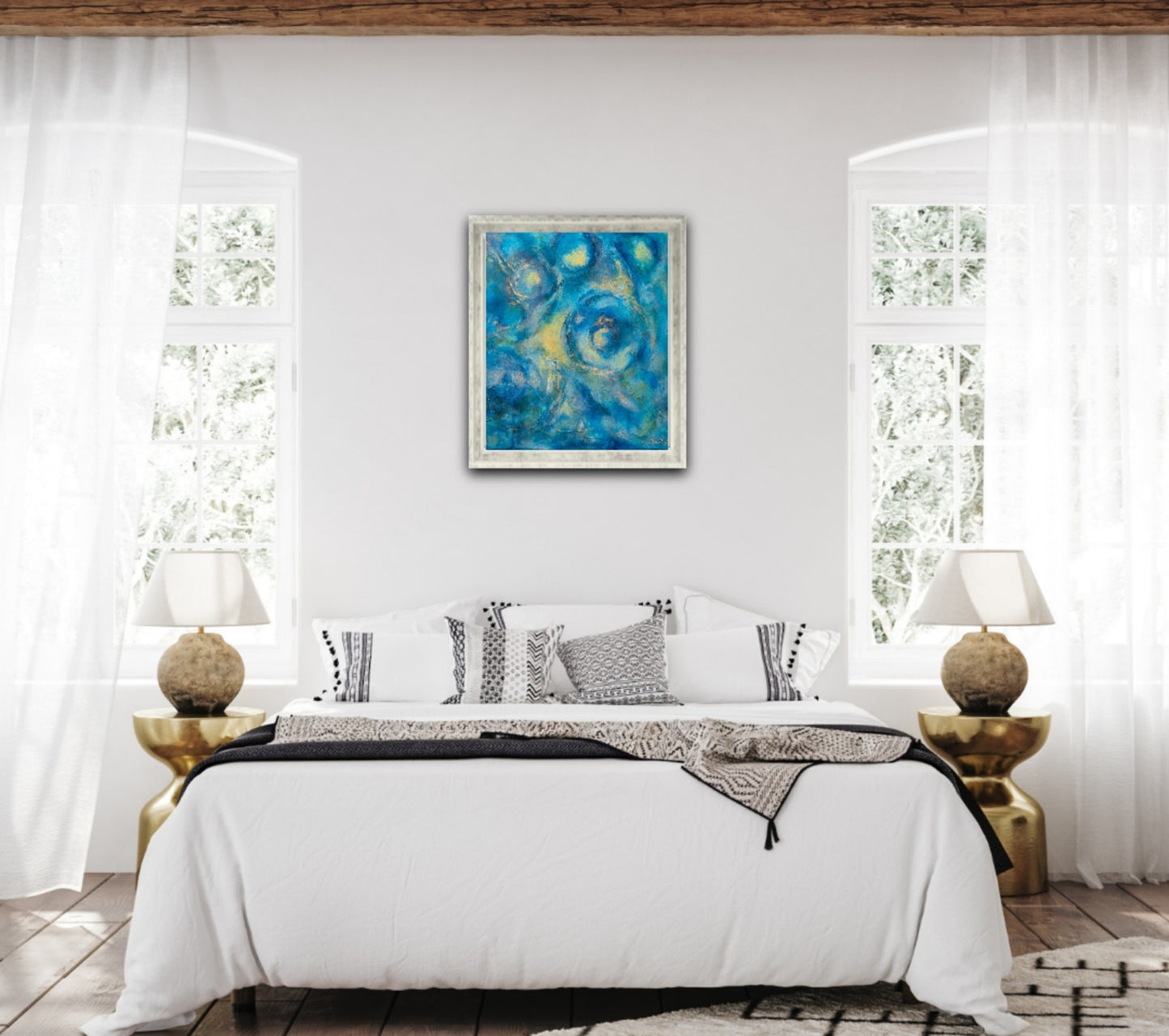 Atmospheric abstract painting, Alison Boothroyd