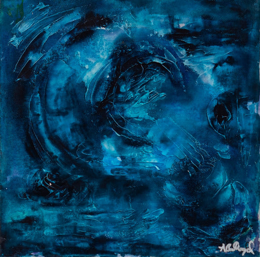 Expressive abstract painting, Alison Boothroyd