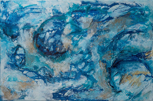 Expressive abstract painting, Alison Boothroyd