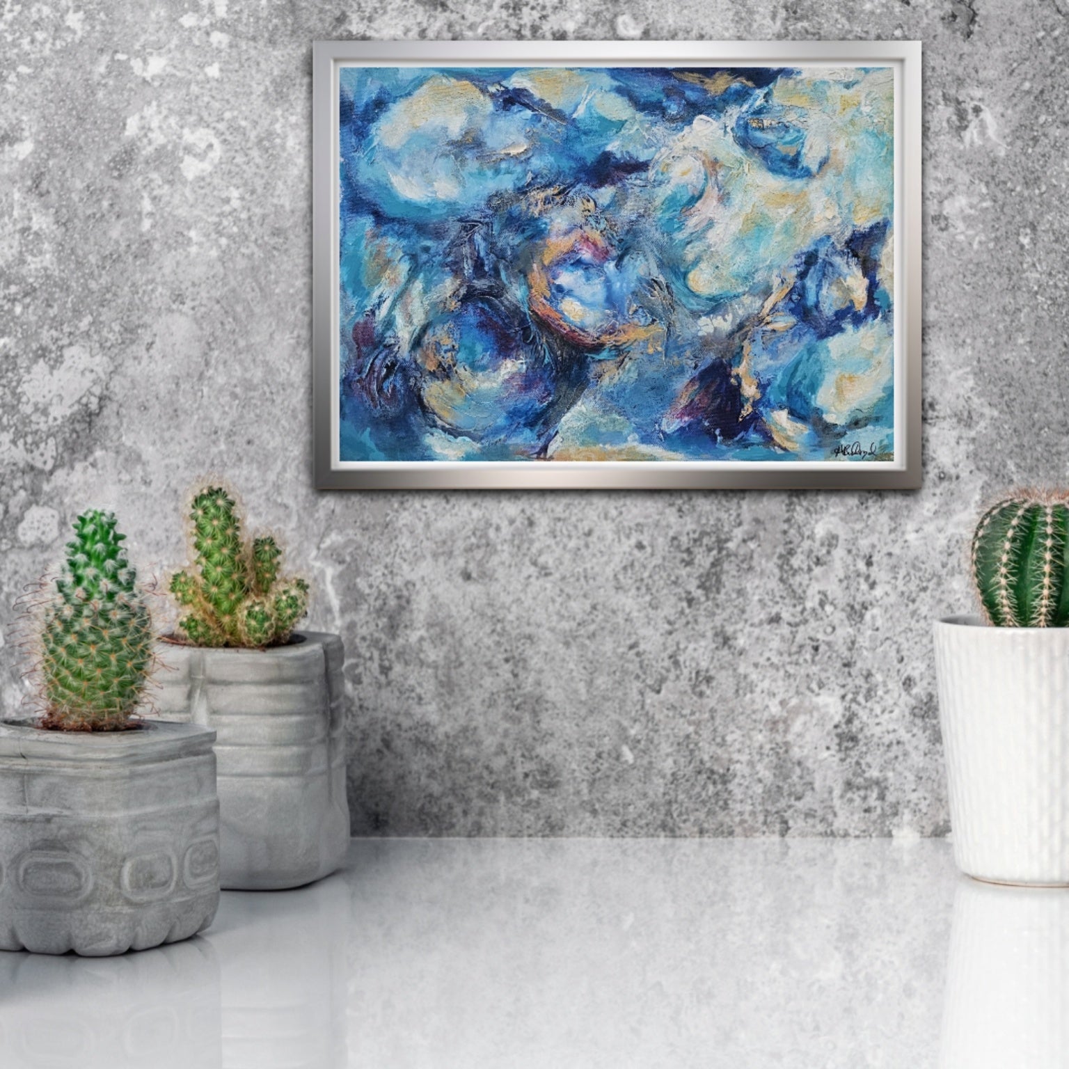 Atmospheric Abstract Painting, Alison Boothroyd